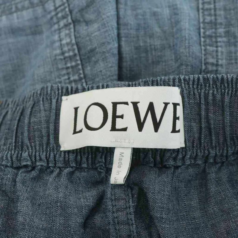 Loewe Shorts Half Pants Cotton L Navy Blue Navy H526y11w95 AN58 AA