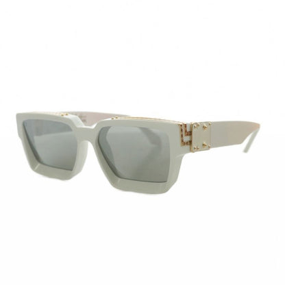 Louis Vuitton 1.1 Millionaire LV Logo Mirror Sunglasses 58□17 145 White Z1166e