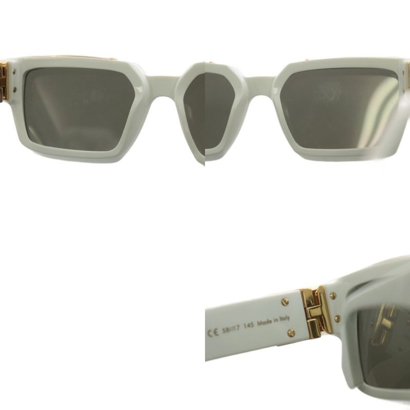 Louis Vuitton 1.1 Millionaire LV Logo Mirror Sunglasses 58□17 145 White Z1166e