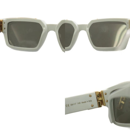 Louis Vuitton 1.1 Millionaire LV Logo Mirror Sunglasses 58□17 145 White Z1166e