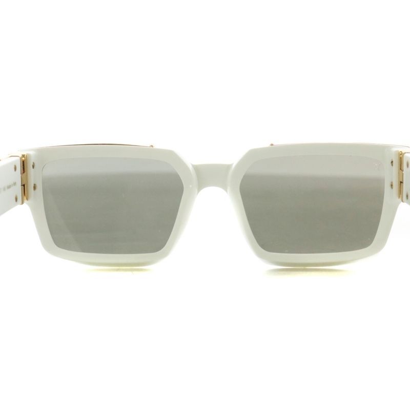 Louis Vuitton 1.1 Millionaire LV Logo Mirror Sunglasses 58□17 145 White Z1166e