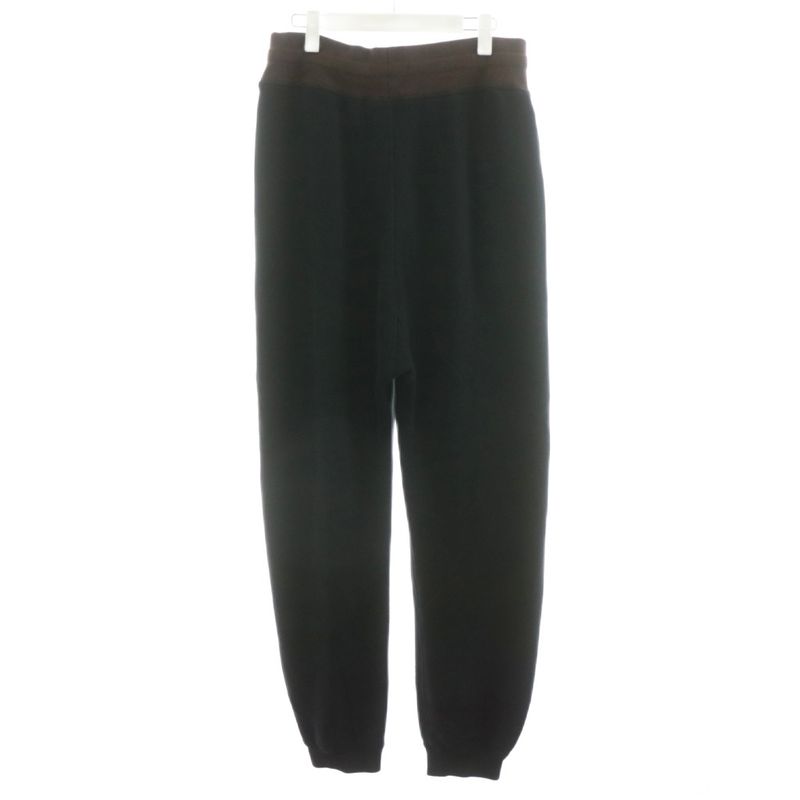 Loewe Anagram Sweatpants Jogger Pants Cotton Silk Blend Cashmere Blend M Black