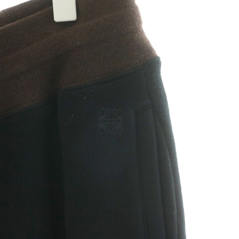 Loewe Anagram Sweatpants Jogger Pants Cotton Silk Blend Cashmere Blend M Black