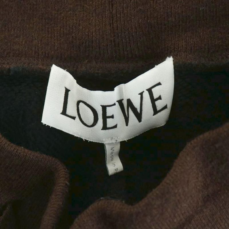 Loewe Anagram Sweatpants Jogger Pants Cotton Silk Blend Cashmere Blend M Black