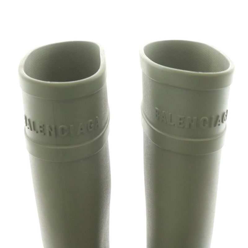 Balenciaga X Crocs 22SS Clog Boot 2.0 Army Green Clog Boots Long Boots Logo