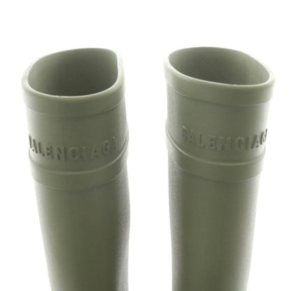 Balenciaga X Crocs 22SS Clog Boot 2.0 Army Green Clog Boots Long Boots Logo