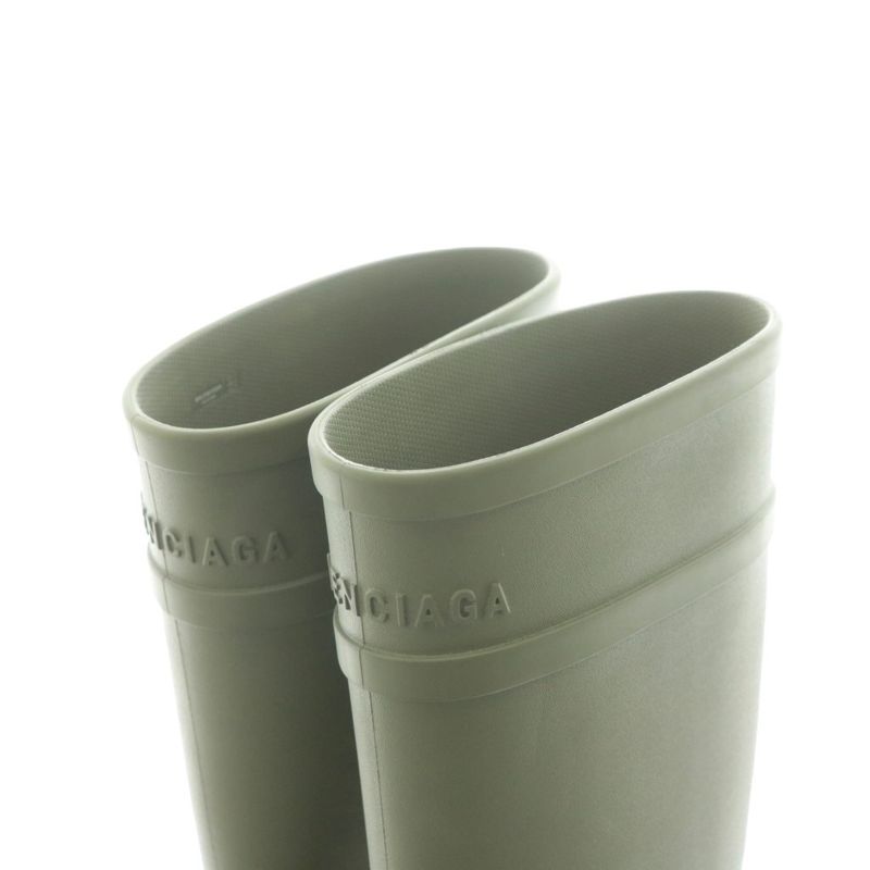 Balenciaga X Crocs 22SS Clog Boot 2.0 Army Green Clog Boots Long Boots Logo