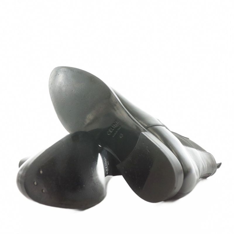 Celine Chelsea Boots Side Gore Boots Short Boots Pointed Toe Heel Leather 43