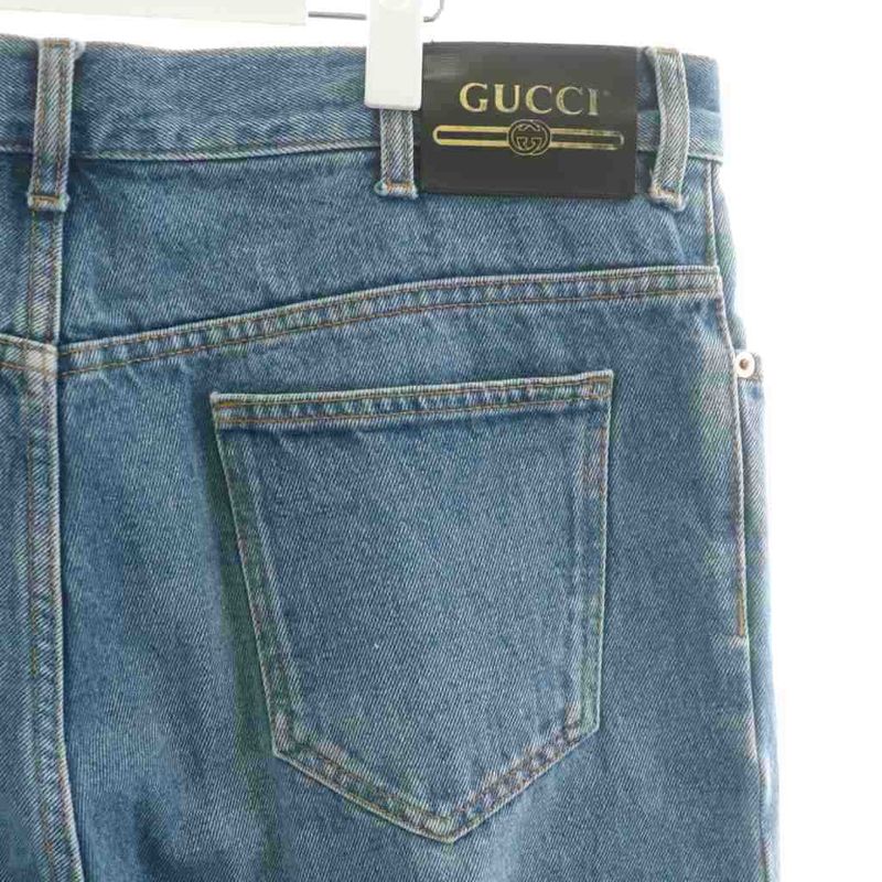 Gucci Denim Pants Jeans G Pants Zipper Fly 38 Blue 623953 Xdbbq AN23 AA