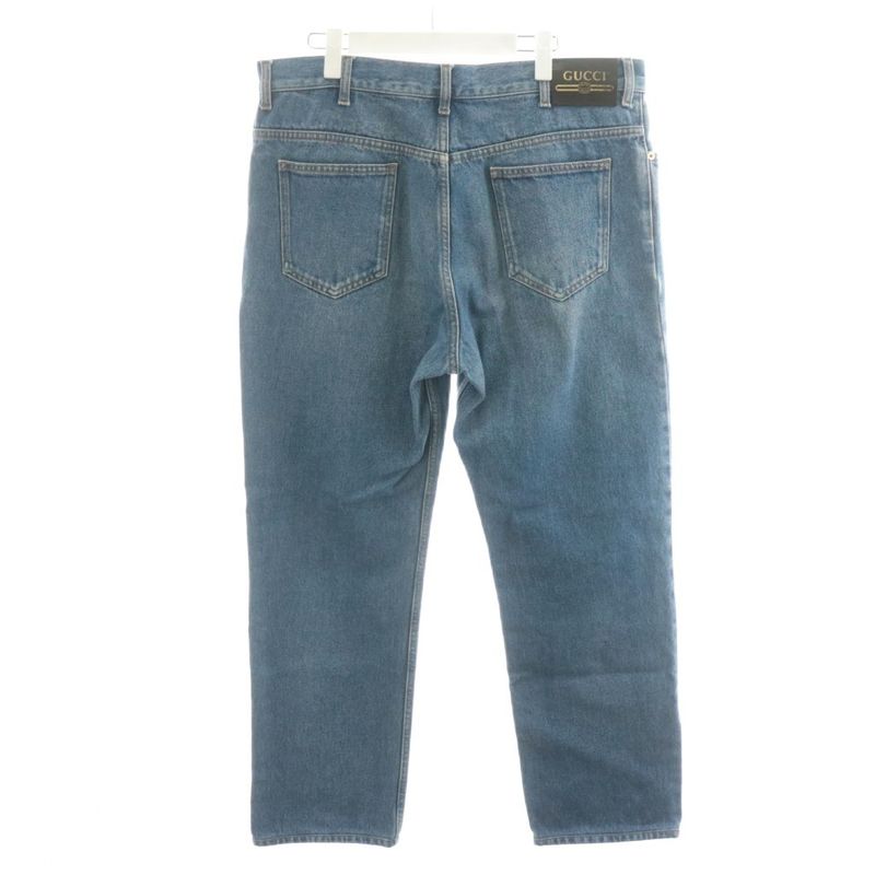 Gucci Denim Pants Jeans G Pants Zipper Fly 38 Blue 623953 Xdbbq AN23 AA