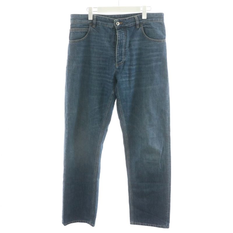 Bottega Veneta 23AW Medium Washed Denim Pants Jeans G-pants 48 Blue 710238