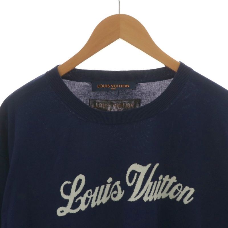 Louis Vuitton 22AW Graphic Knit T-shirt Cut And Sleeve Short Sleeve Logo XL