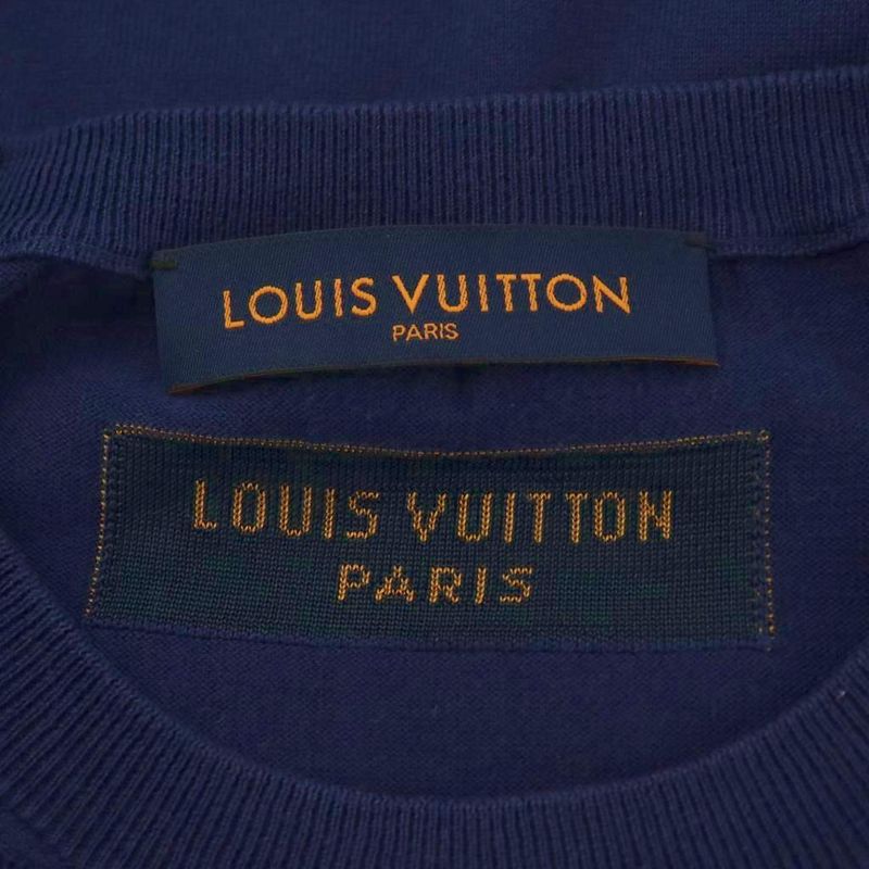 Louis Vuitton 22AW Graphic Knit T-shirt Cut And Sleeve Short Sleeve Logo XL