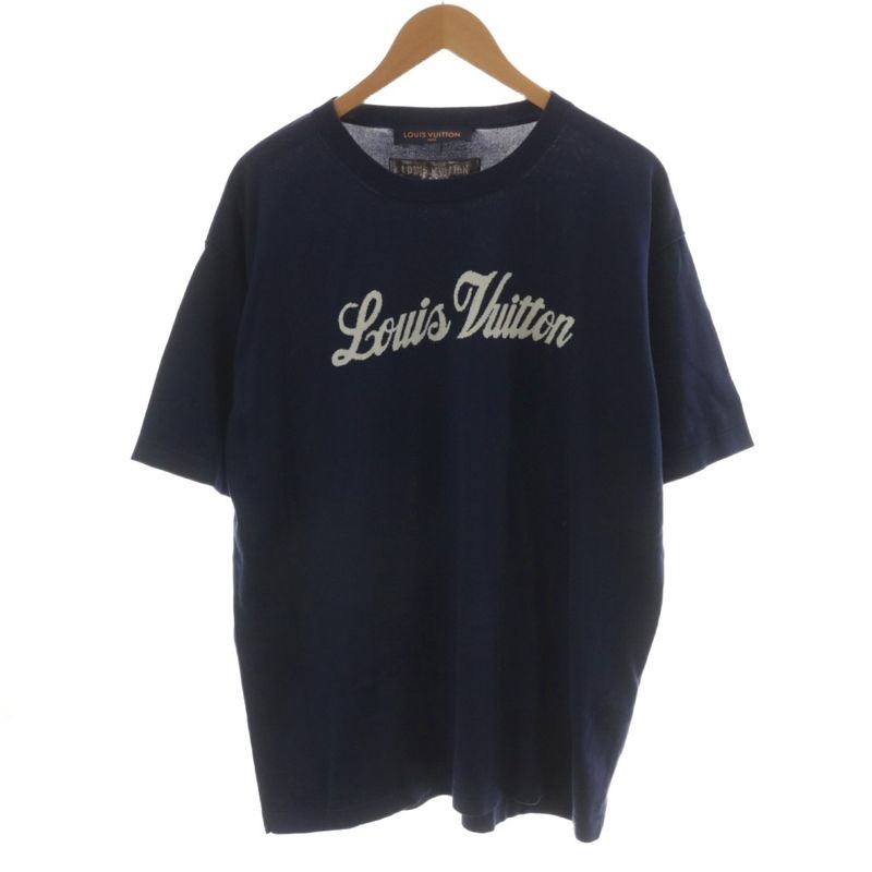 Louis Vuitton 22AW Graphic Knit T-shirt Cut And Sleeve Short Sleeve Logo XL