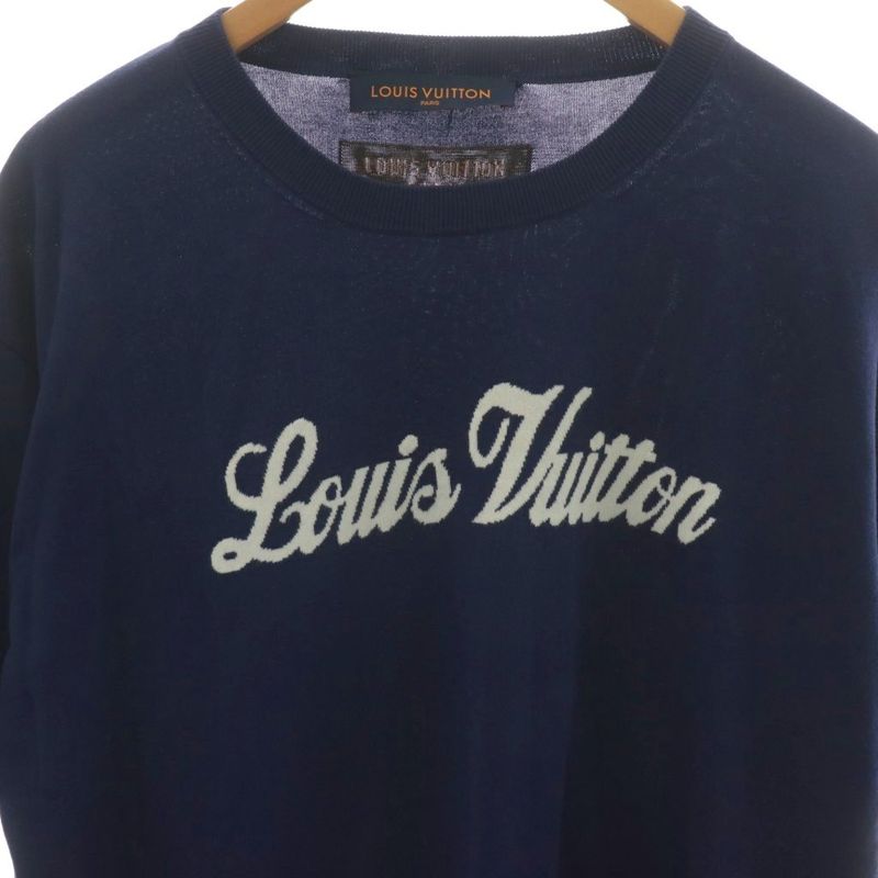 Louis Vuitton 22AW Graphic Knit T-shirt Cut And Sleeve Short Sleeve Logo XL