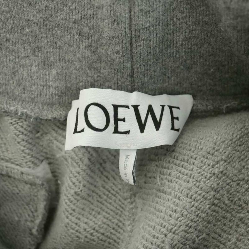 Loewe Anagram Sweatpants Jogger Pants Logo Embroidery Cashmere Blend M Gray