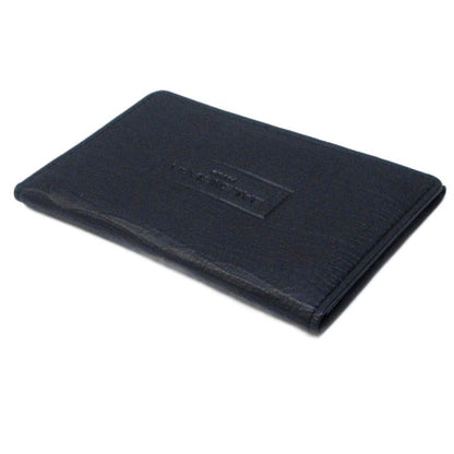 Balenciaga Card Case Business Card Holder Fold Logo Shape Stamped Black Ibo81