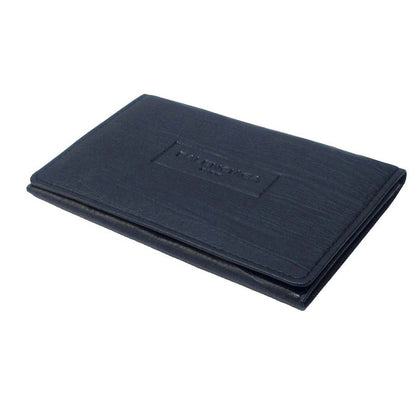 Balenciaga Card Case Business Card Holder Fold Logo Shape Stamped Black Ibo81