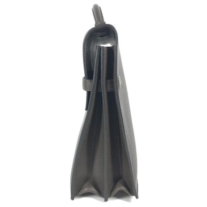 Hermes Briefcase Kelly Depeche 34 Kelly Depeche 34 Leather Dark Brown