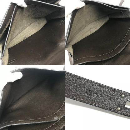Hermes Briefcase Kelly Depeche 34 Kelly Depeche 34 Leather Dark Brown