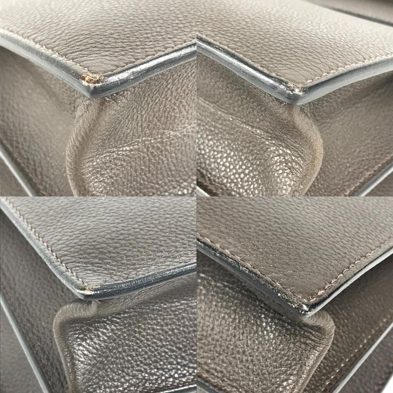Hermes Briefcase Kelly Depeche 34 Kelly Depeche 34 Leather Dark Brown