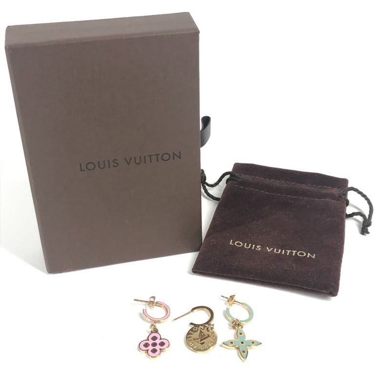 Louis Vuitton Earrings Boucle D'oreille Looping Charm Monogram Earrings Set Of