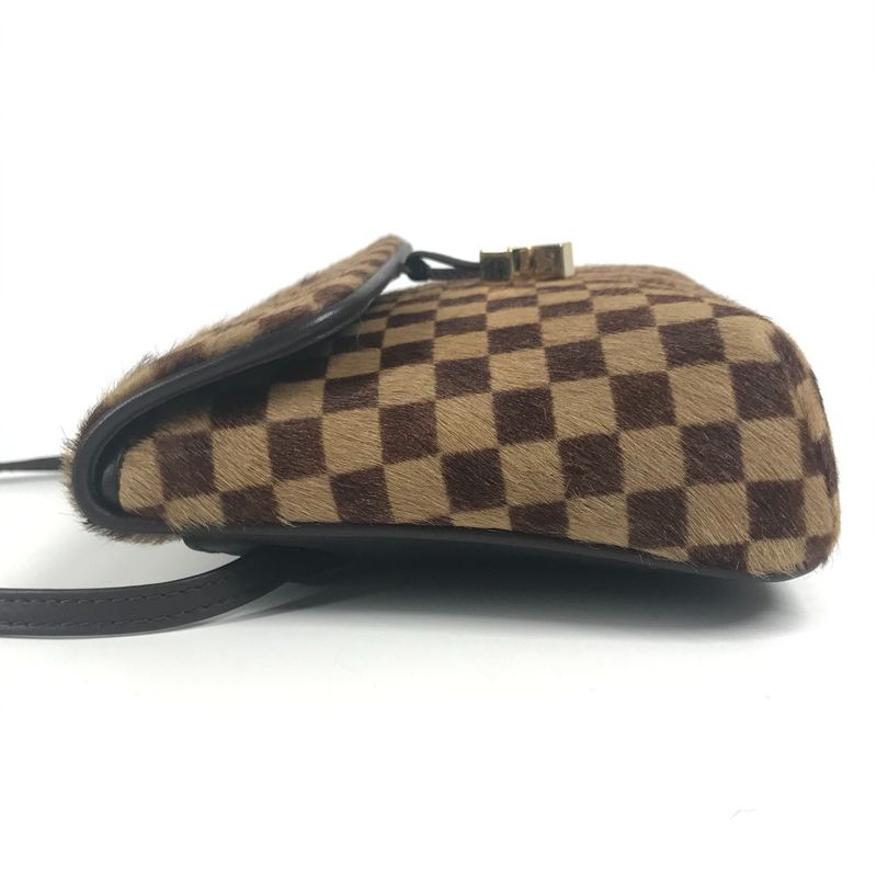 Louis Vuitton Shoulder Bag Gazelle M92130 Halaco/leather Ebène Brown