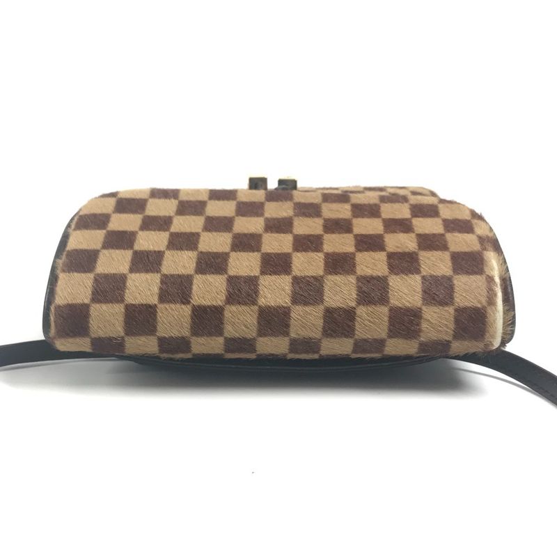 Louis Vuitton Shoulder Bag Gazelle M92130 Halaco/leather Ebène Brown