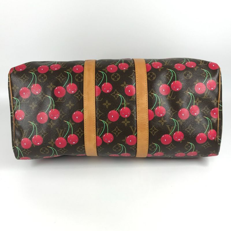Louis Vuitton Boston Bag Keepall 45 Keepall 45 M95011 Monogram Cherry Canvas
