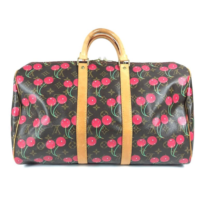 Louis Vuitton Boston Bag Keepall 45 Keepall 45 M95011 Monogram Cherry Canvas
