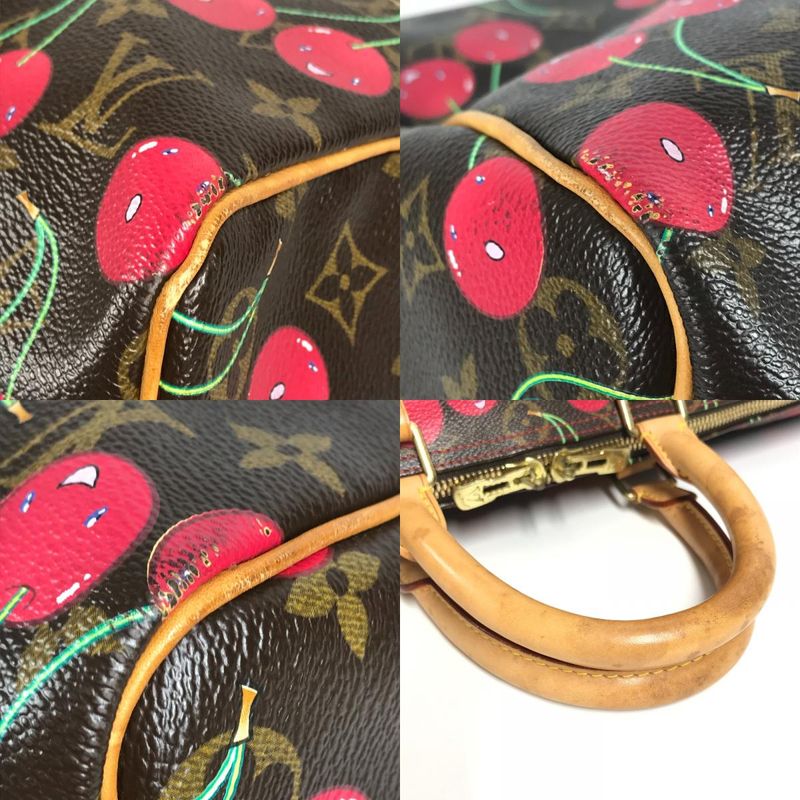 Louis Vuitton Boston Bag Keepall 45 Keepall 45 M95011 Monogram Cherry Canvas