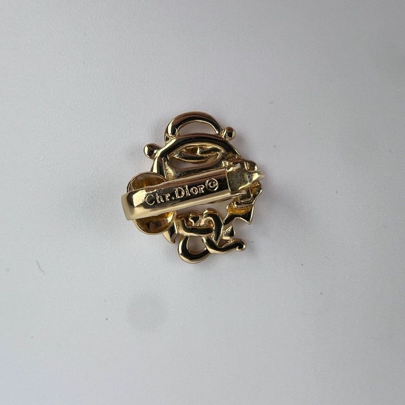 Christian DIOR Accessories Earrings Gold Vintage Women