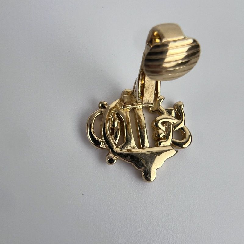 Christian DIOR Accessories Earrings Gold Vintage Women