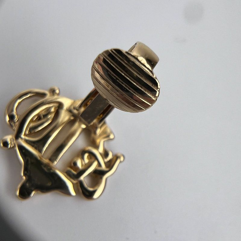 Christian DIOR Accessories Earrings Gold Vintage Women