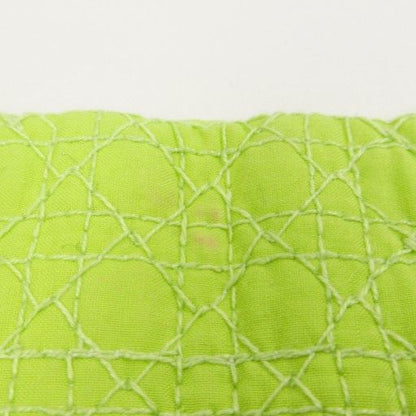 Christian DIOR Long Skirt With Cannage Stitching Design Yellow Green 1106