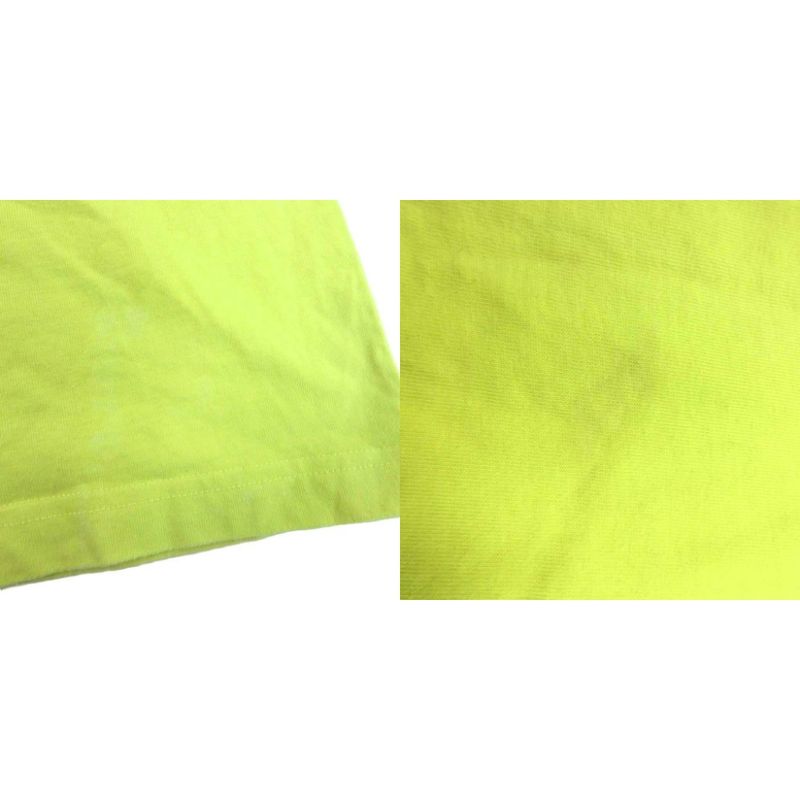 Balenciaga 20SS Campaign Logo Oversize T-shirt Cut And Sleeved Short Yellow XS