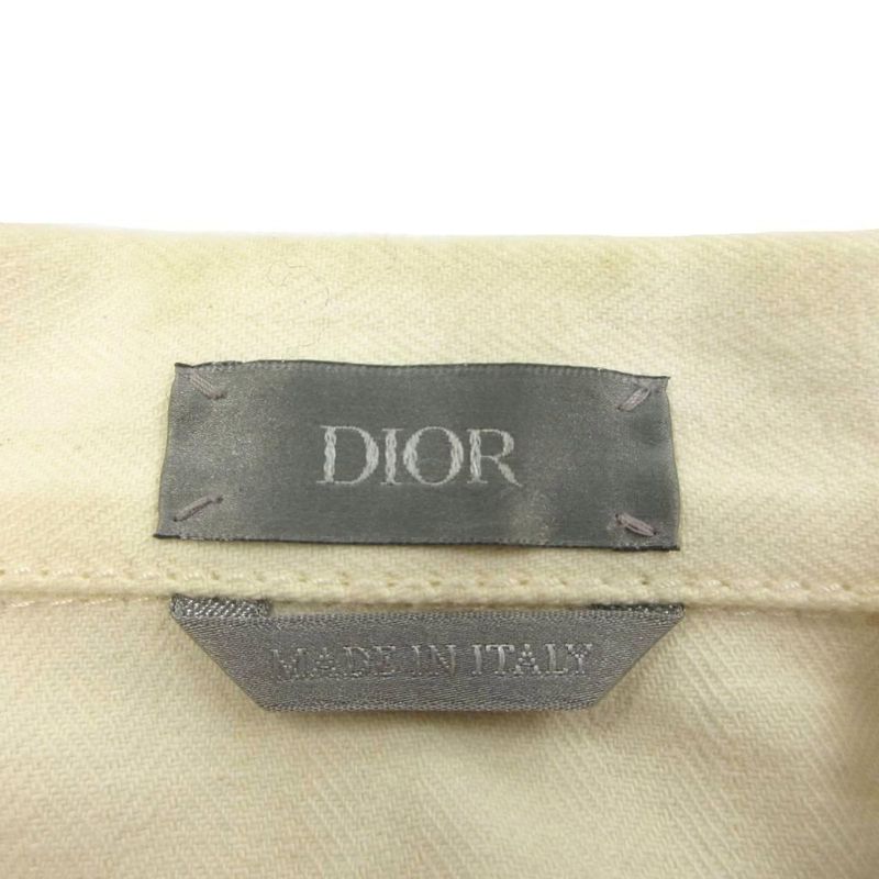 Dior Homme Dior Homme Atelier Line Coach Jacket Cotton Denim With Herringbone