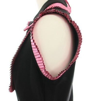 Gucci Pleated Trim Sleeveless Dress Pleated Trim Sleeveless Dress Knee Length