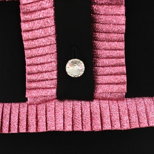 Gucci Pleated Trim Sleeveless Dress Pleated Trim Sleeveless Dress Knee Length