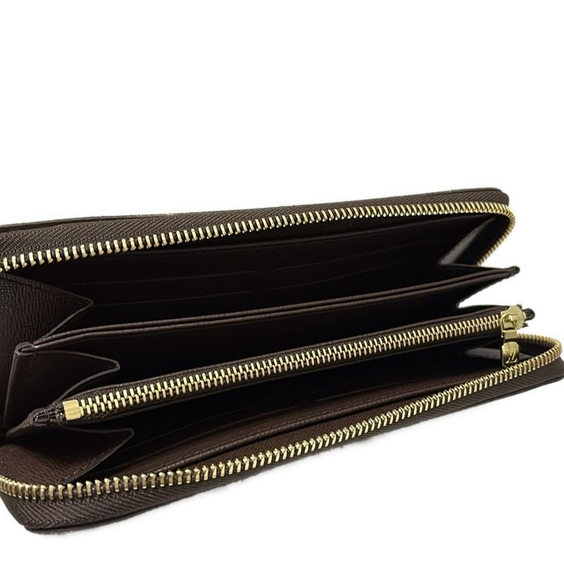 Louis Vuitton Long Wallet Damier Zippy Wallet N60015 Ebène