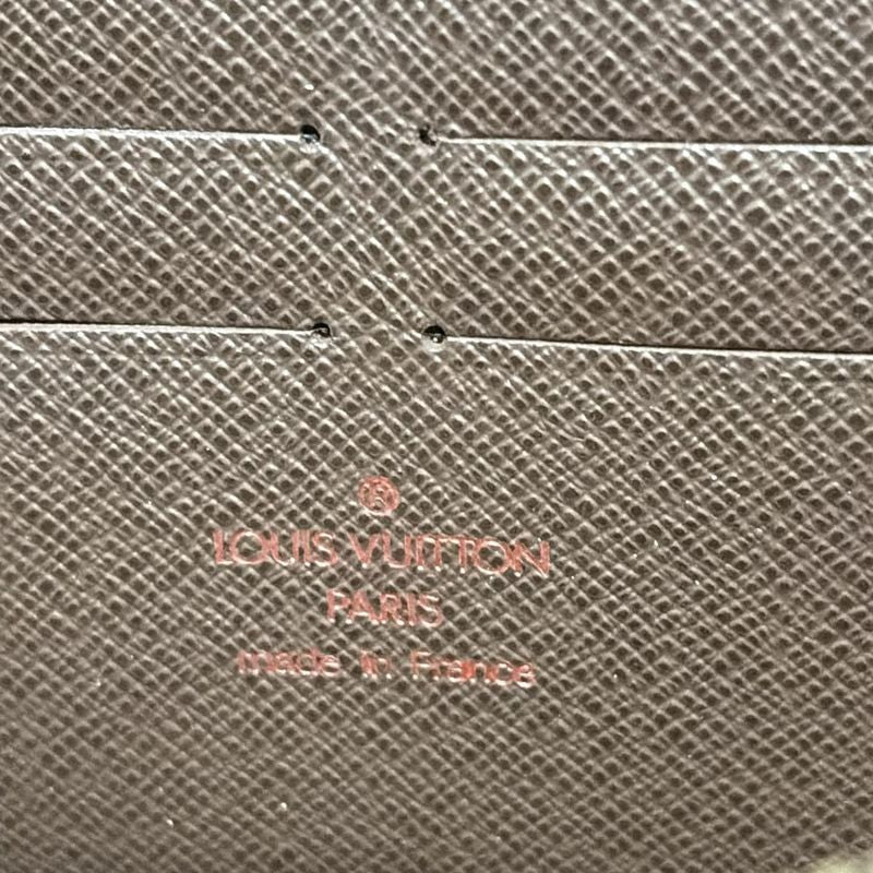 Louis Vuitton Long Wallet Damier Zippy Wallet N60015 Ebène