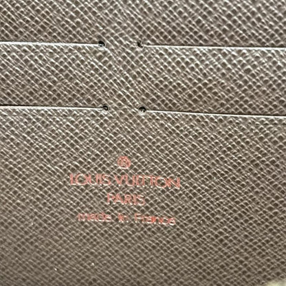 Louis Vuitton Long Wallet Damier Zippy Wallet N60015 Ebène
