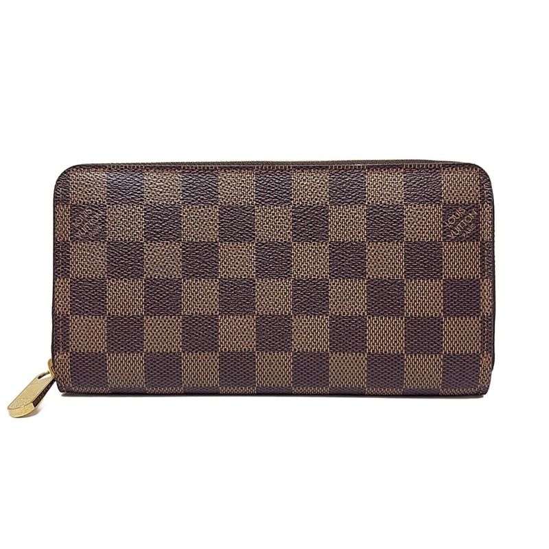 Louis Vuitton Long Wallet Damier Zippy Wallet N60015 Ebène