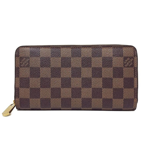 Louis Vuitton Long Wallet Damier Zippy Wallet N60015 Ebène