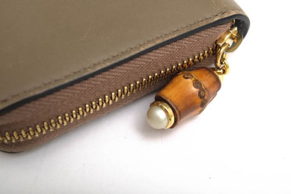 Gucci Women Wallet Women Leather Genuine Leather Beige 453158 Nymphaea Long