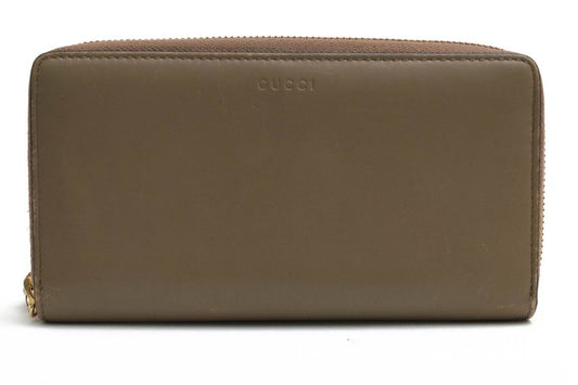 Gucci Women Wallet Women Leather Genuine Leather Beige 453158 Nymphaea Long