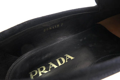 Prada Shoes Business Shoes Business Men Suede Leather Genuine Leather Navy