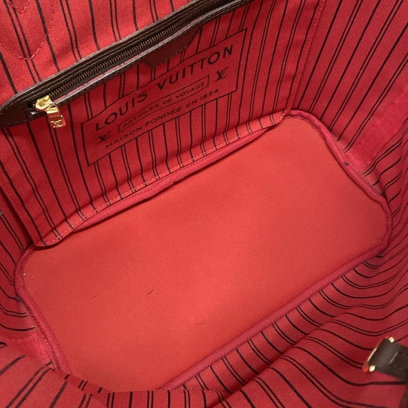 Louis Vuitton Damier Neverfull MM N41358 Ebène Tote Bag