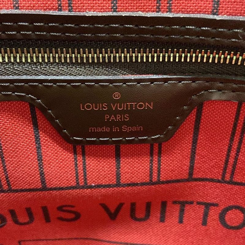 Louis Vuitton Damier Neverfull MM N41358 Ebène Tote Bag