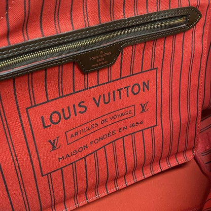 Louis Vuitton Damier Neverfull MM N41358 Ebène Tote Bag